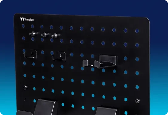 Thermaltake Gaming Desk Pegboard Tischerweiterung, Medium, schwarz