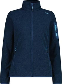CMP Knit Tech Melange Fleece Jacke blue ink/lighter (Damen)