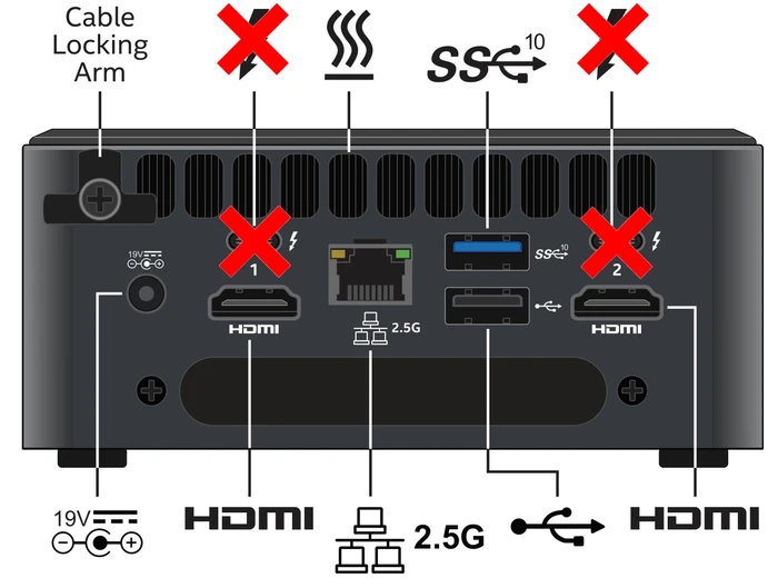 ASUS NUC 11 Pro Kit - Tall 'Lite' - Tiger Canyon - NUC11TNHi70Z / BNUC11TNHI70Z02, EU-Netzkabel