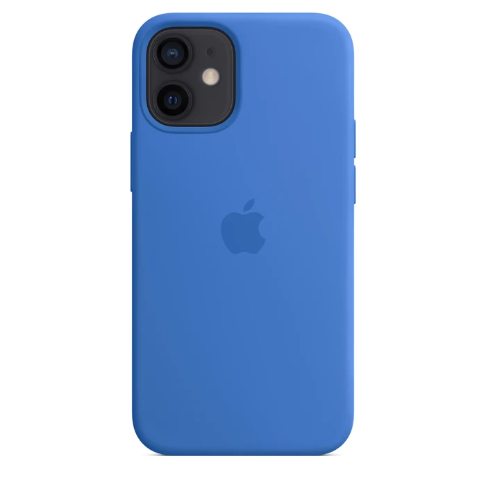 Apple Silikon Case mit MagSafe für iPhone 12 Mini capriblau