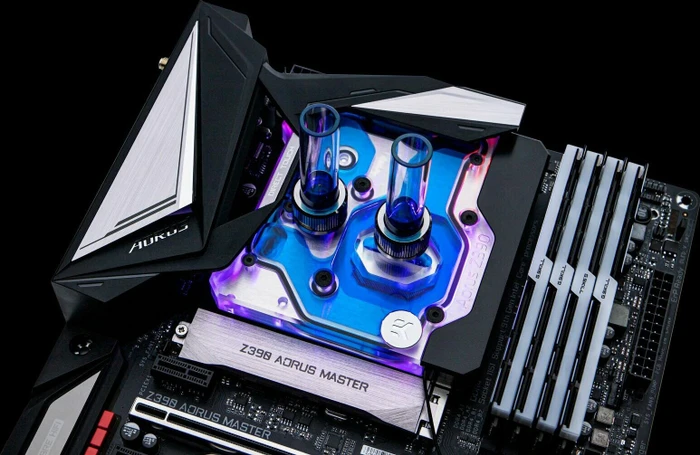 EK Water Blocks Quantum Line EK-Quantum Momentum Aorus Z390 Master D-RGB Monoblock, Nickel, Acryl