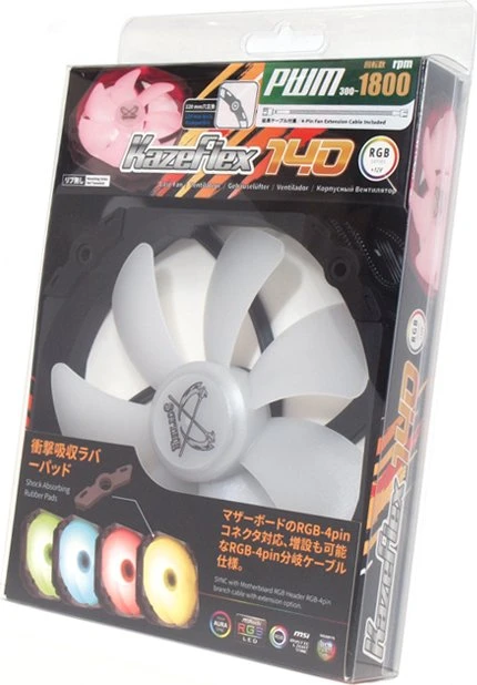 Scythe Kaze Flex 140 Round RGB 1800rpm, 140mm