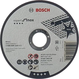 Bosch Professional AS46TBF Expert for Inox Trennscheibe, 125x1.6x22.23mm, 1 Stück