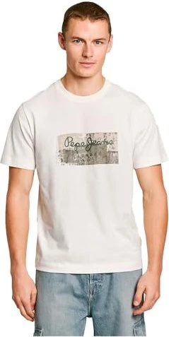 Pepe Jeans Logodruck Regular Fit T-Shirt kurzarm (Herren)
