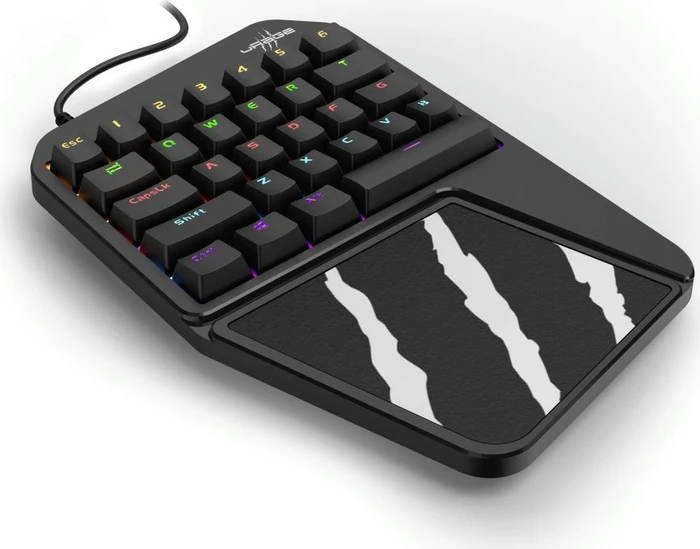 Hama uRage 3rgo 1H Mobile Gaming Keyboard (PC/PS4), schwarz/grau, USB
