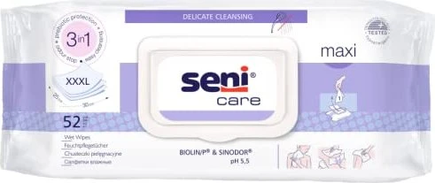 Seni Care Maxi Feuchttücher, 52 Stück