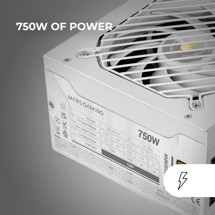 Mars Gaming MPB750SIM weiß 750W, ATX