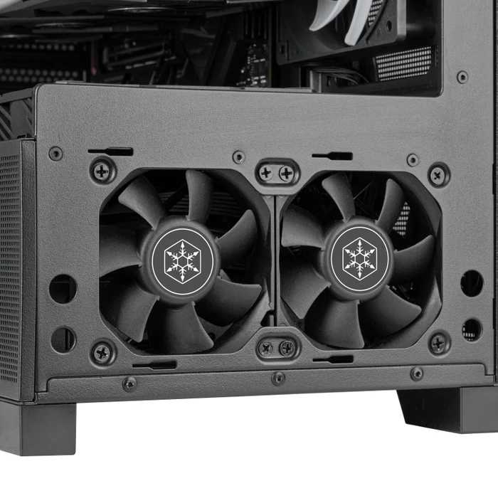 SilverStone Lucid 05, schwarz, Glasfenster