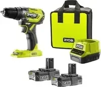 Ryobi R18PD5-220S Akku-Schlagbohrschrauber inkl. Tasche + 2 Akkus 2.0Ah