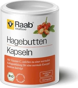Raab Vitalfood Hagebutten Biokapseln, 150 Stück