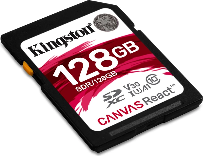 Kingston Canvas React R100/W80 128GB, UHS-I U3, Class 10