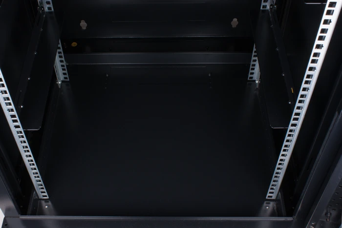 Rockstable 19" Wandschrank 9HE, Sicherheitsglastür, IP2X, schwarz, 600mm tief
