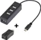 Renkforce USB-Hub, 4x USB-A 2.0, USB 2.0 Micro-B/USB 2.0 Mini-B [Stecker] Vorschaubild