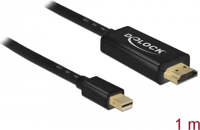 DeLOCK Mini DisplayPort 1.1/HDMI Adapterkabel, 1m