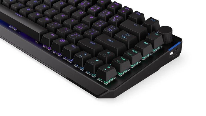 Endorfy Thock 75% Wireless, PBT, LEDs RGB, hot-swap, Black, Kailh Box BLACK, USB/Bluetooth, CZ