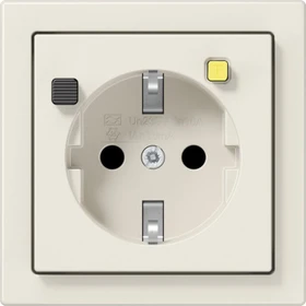Jung Serie LS FI-SCHUKO Steckdose RCD 16A 250V, weiß