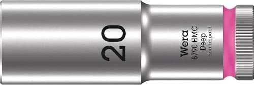 Wera 8790 HMC Deep Außensechskant Steckschlüssel 1/2", 20x83mm