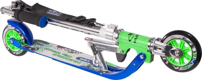 Hudora Big Wheel 125 Scooter blau/grün