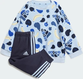 adidas Essentials Allover Print Trainingsanzug clear sky (Junior)