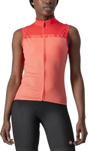 Castelli Velocissima Trikot ärmellos coral flash/brilliant pink (Damen)
