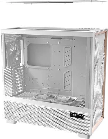 Antec Flux Pro, weiß/braun, Glasfenster