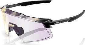100% Aerocraft gloss black/photochromic purple mirror