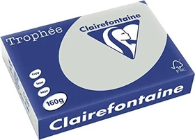 Clairefontaine Trophée Universalpapier matt stahlgrau, A4, 160g/m², 250 Blatt
