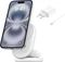 Belkin BoostCharge Magnetische, einklappbare, kabellose 2-in-1-Ladestation mit Qi2 (15W) weiß Vorschaubild