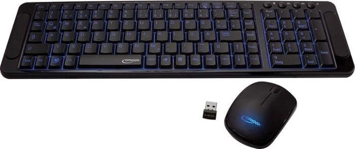 Typhoon LightStar Wireless Combo schwarz, USB, DE