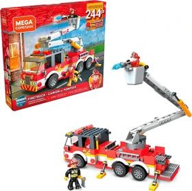 Mattel Mega Construx Wonderbuilders Feuerwehrauto und Figur