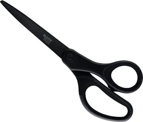 Leitz Titanium Antihaft Schere, Papierschere, spitz, beidhändig, 205mm, schwarz