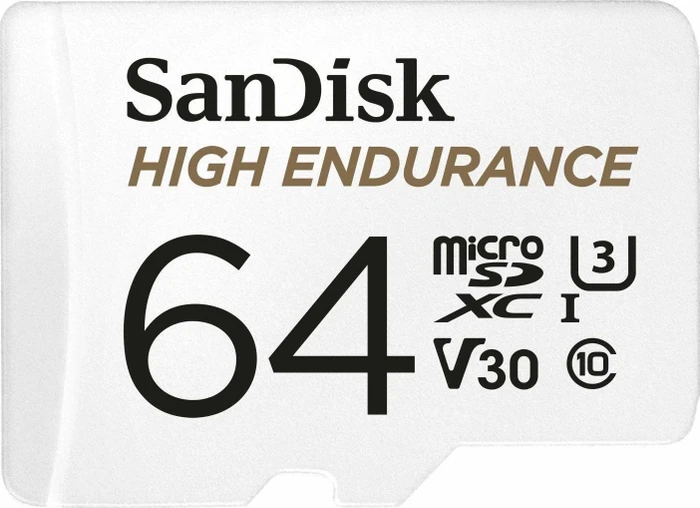 SanDisk High Endurance, microSD UHS-I U3, V30, Rev-NR