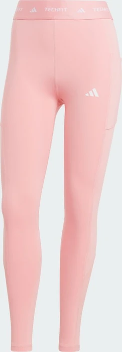 adidas TECHFIT Stash Pocket Full-Length Hose lang semi pink spark (Damen)