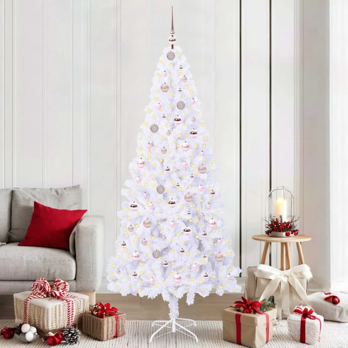 vidaXL Künstlicher Weihnachtsbaum, 210cm, inkl. LED-Beleuchtung (3426668)