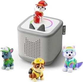 tonies Toniebox 2 Paw Patrol Rubble, Rocky, Marshall, Everest Starterset grau