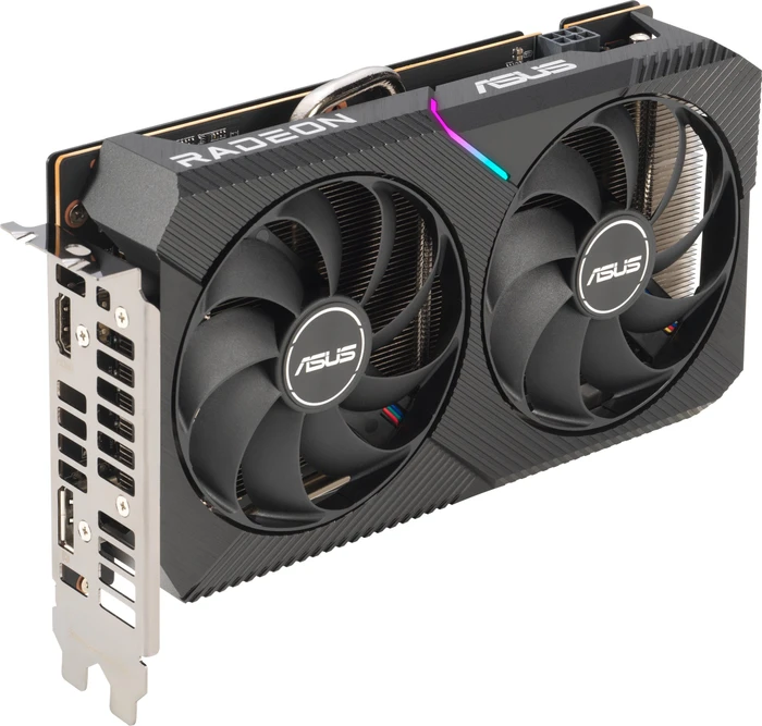 ASUS Radeon RX 6500 XT Dual OC, DUAL-RX6500XT-O4G, 4GB GDDR6, HDMI, DP