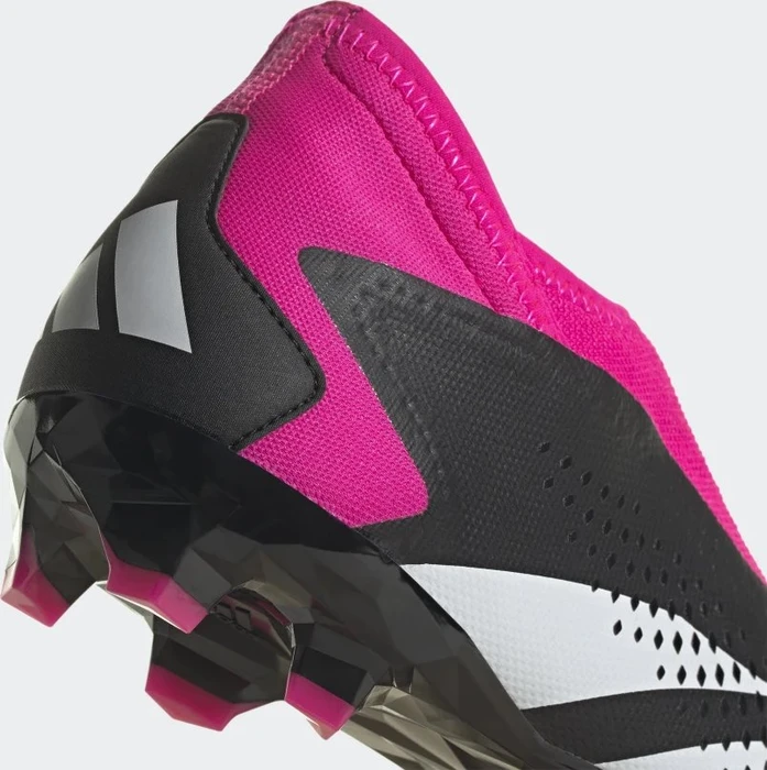 adidas Predator Accuracy.3 Laceless FG core black/cloud white/team shock pink 2