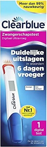 Clearblue Ultra Frühtest Digital Schwangerschaftstest, 1 Stück
