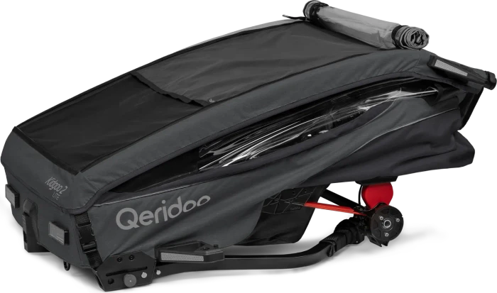 Qeridoo Kidgoo 2 Lite Fahrradanhänger steel grey (Modell 2026)