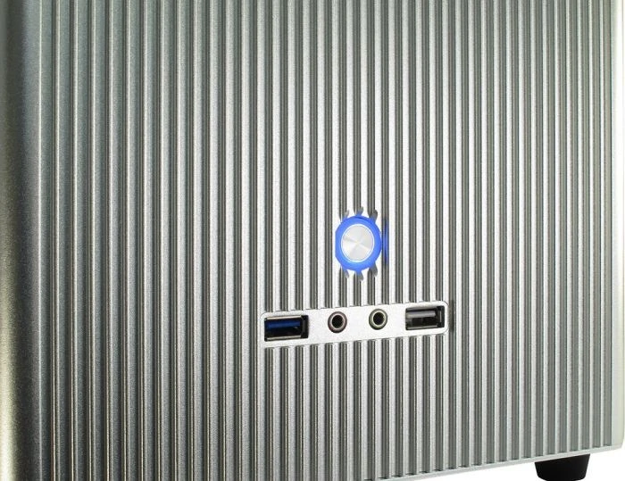 Inter-Tech Mini ITX E-M3 silber, Mini-ITX
