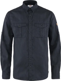 Fjällräven Övik Travel Hemd langarm dark navy (Herren)