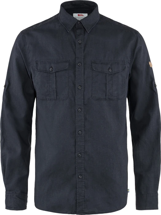 Fjällräven Övik Travel Hemd langarm dark navy (Herren)