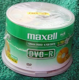 Maxell DVD-R 4.7GB, 50er Pack