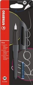 STABILO Flow ACTIVE schwarz/anthrazit, rechte Hand, mittel, Blister