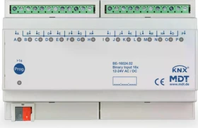 MDT Binäreingang BE 16-fach, 8TE REG, Eingänge 24V (BE-16024.02)