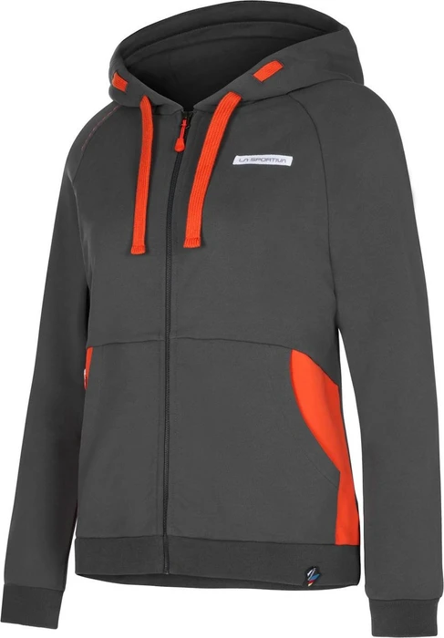 La Sportiva Kaos Hoodie carbon/cherry tomato (Damen)