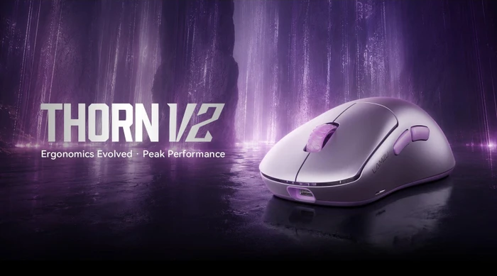 Lamzu Thorn V2 8K Wireless Gaming Mouse violett, USB