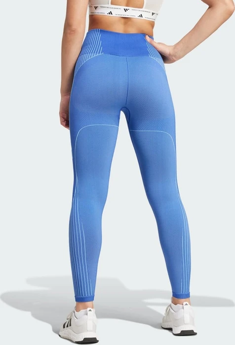adidas Seamless Branded Hose 7/8 semi lucid blue (Damen)