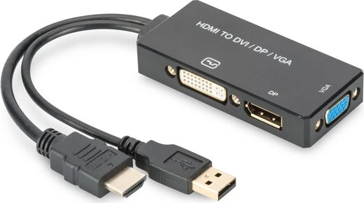 Digitus HDMI auf DisplayPort/DVI/VGA Adapter