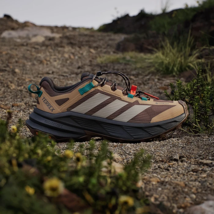 adidas Terrex Freehiker SL Gore-Tex earth strata/beige/pure teal (Herren)